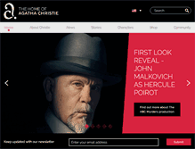 Tablet Screenshot of agathachristie.com